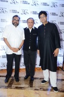 Sameer Sata, Asif Bhamla and Prasoon Joshi at the 20th anniversary celebrations of Bhamla Foundation